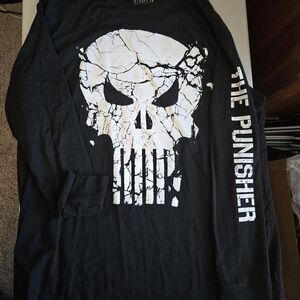 Black Punisher Long Sleeve Shirt